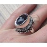 Zilveren edelsteen ring met roze Amethist ring maat 17 mm.