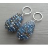 Creool hanger set met druppel van kristallen