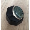 Zilveren edelsteen ring ovale Kambaba Japis ring maat 17.3 mm