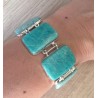 Zilveren edelsteen armband met Amazoniet schakels
