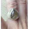 Zilveren ring met druppelvorm gouden Rutielkwarts 17.3 mm
