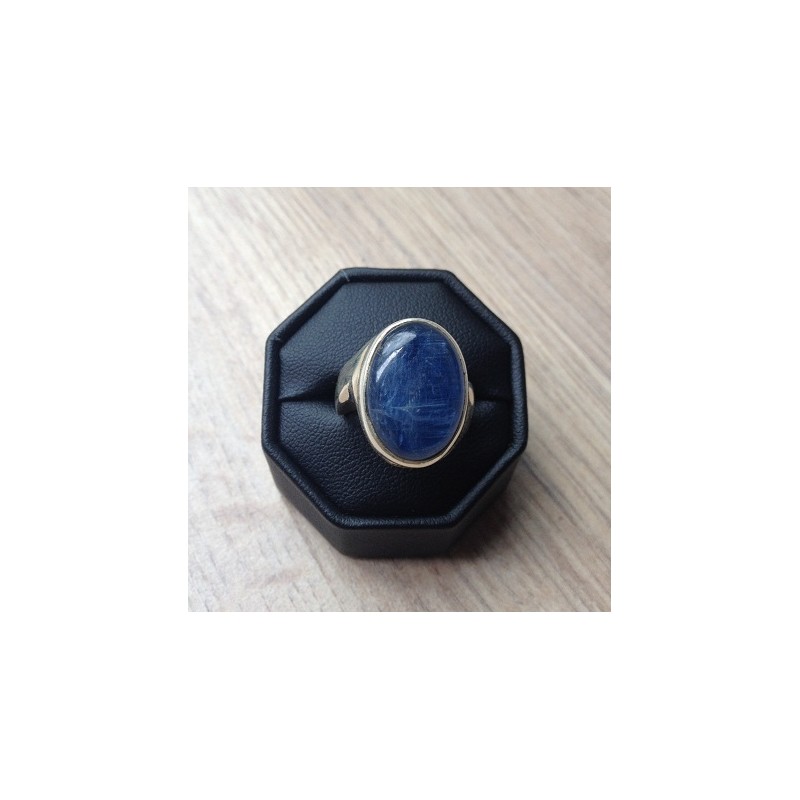 Zilveren edelsteen ring met Kyaniet ring maat 17.5 mm