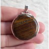 Zilveren hanger met ronde Tijgerijzer