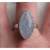 Zilveren ring met marquise regenboog Maansteen maat 19 mm