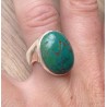 Zilveren ring met Tibetaanse Turkoois ring maat 17.7 mm
