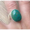 Zilveren ring met Tibetaanse Turkoois ring maat 17.7 mm
