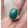 Zilveren ring met Tibetaanse Turkoois ring maat 17.7 mm