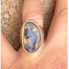 Zilveren ring gezet met Boulder Opaal maat 17.3 mm
