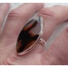 Zilveren ring met marquise Montana Agaat ring maat 18.5 mm