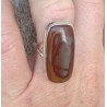 Zilveren ring rechthoekige Noreena Jaspis maat 17.3 mm