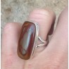 Zilveren ring rechthoekige Noreena Jaspis maat 17.3 mm
