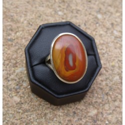 Zilveren ring met brede ovale Noreena Jaspis 20 mm