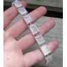 Zilveren armband gezet met rechthoekige facet Maanstenen