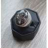 Zilveren ring gezet met Turitella Agaat maat 17.7 mm