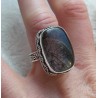 Zilveren ring met Toermalijnkwarts bewerkte setting 18 mm