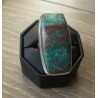Zilveren ring met Sonora sunrise (chrysocolla met cupriet) 17.3