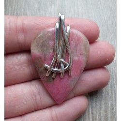 Zilveren hanger gezet met Helviet