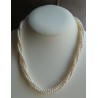 Ketting met drie strengen zoetwater Parels