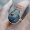 Zilveren ring gezet met Boulder Opaal maat 18 mm