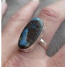 Zilveren ring gezet met Boulder Opaal ring maat 19.7 mm