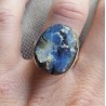 Zilveren ring gezet met Boulder Opaal ring maat 18 mm