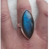Zilveren ring gezet met marquise Labradoriet 19 mm