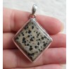Zilveren hanger gezet met Dalmatier Jaspis