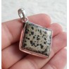 Zilveren hanger gezet met Dalmatier Jaspis