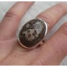 Zilveren ring gezet met Luipaard Jaspis maat 17.7 mm