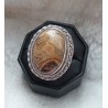 Zilveren ring met Poppy Jaspis ( Stromatoliet Fossiel ) 18 mm