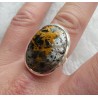 Zilveren ring gezet met Pilbara Jaspis ring maat 18 mm