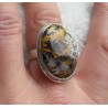 Zilveren ring gezet met Pilbara Jaspis ring maat 18 mm