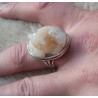 Zilveren ring gezet met Apophyliet ring maat 18.5 mm
