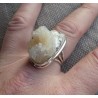 Zilveren ring gezet met Apophyliet ring maat 18.5 mm