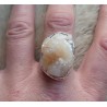Zilveren ring gezet met Apophyliet ring maat 18.5 mm