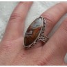 Zilveren ring marquise Laguna Lace Agaat bewerkte setting 18 mm