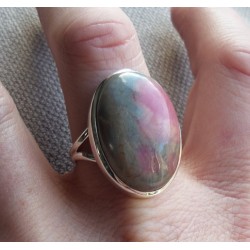 Zilveren ring gezet met Helviet ring maat 19.5 mm