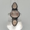 925 Sterling zilveren ring Rozenkwarts 18 mm