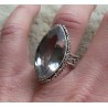 Zilveren ring gezet met marquise wit Topaas bewerkte setting 18