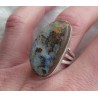 Zilveren ring gezet met Boulder Opaal ring maat 17.3 mm
