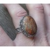 Zilveren ring Laguna Lace Agaat bewerkte setting 17.3 mm