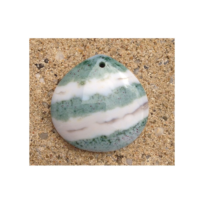 Rivier Jasper edelsteen amulet