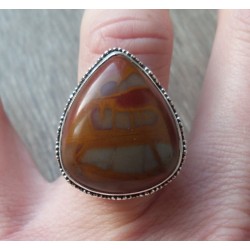 Zilveren ring Noreena Japsis in bewerkte setting 17.3 mm