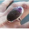 Zilveren ring gezet met Varisciet in Purpuriet maat 19 mm