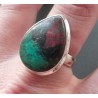 Zilveren ring met Sonora sunrise (chrysocolla met cupriet) 18.5