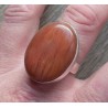 Zilveren ring met Kersenkwarts (aardbeikwarts) maat 18.5 m