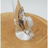 Zilveren ring met Maansteen in open bewerkte setting 18 mm