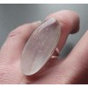 Zilveren ring gezet met ovale Seleniet 17 mm