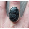 Zilveren ring gezet met zebra Jaspis ring maat 18.5 mm