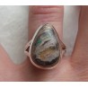 Zilveren ring gezet met Mexicaanse Vuuropaal 17.3 mm